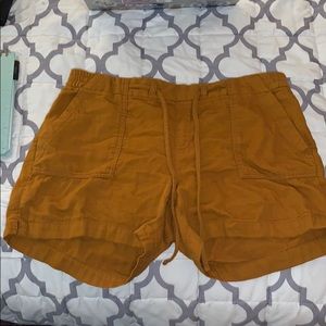 Mustard yellow shorts
